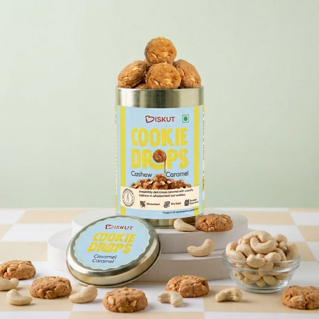 Caramel Cashew Cookie Drops