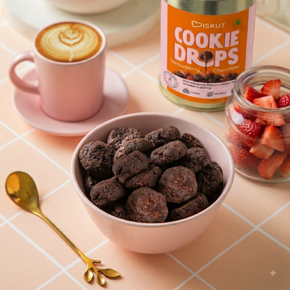Strawberry Chocolate Cookie Drops