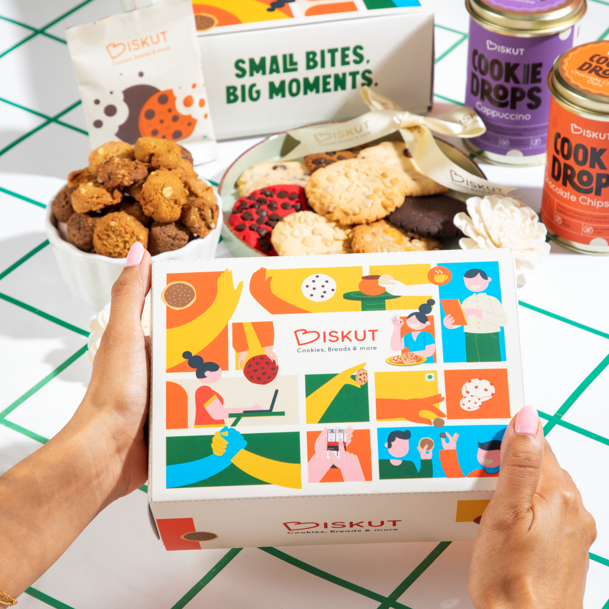 premium eggless cookie hamper gift box India