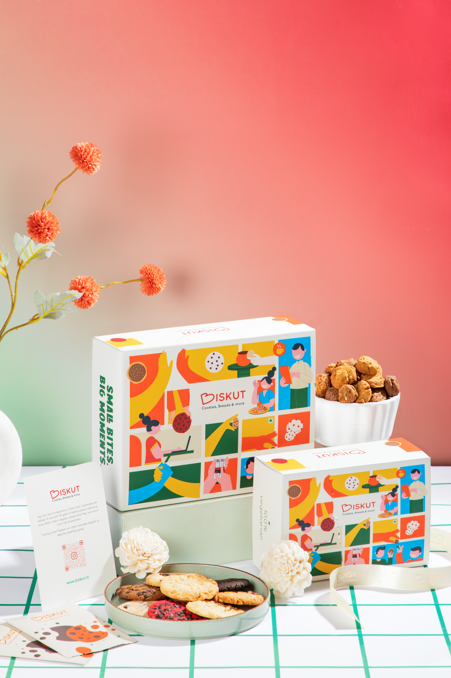 handmade cookie tin gift set Biskut